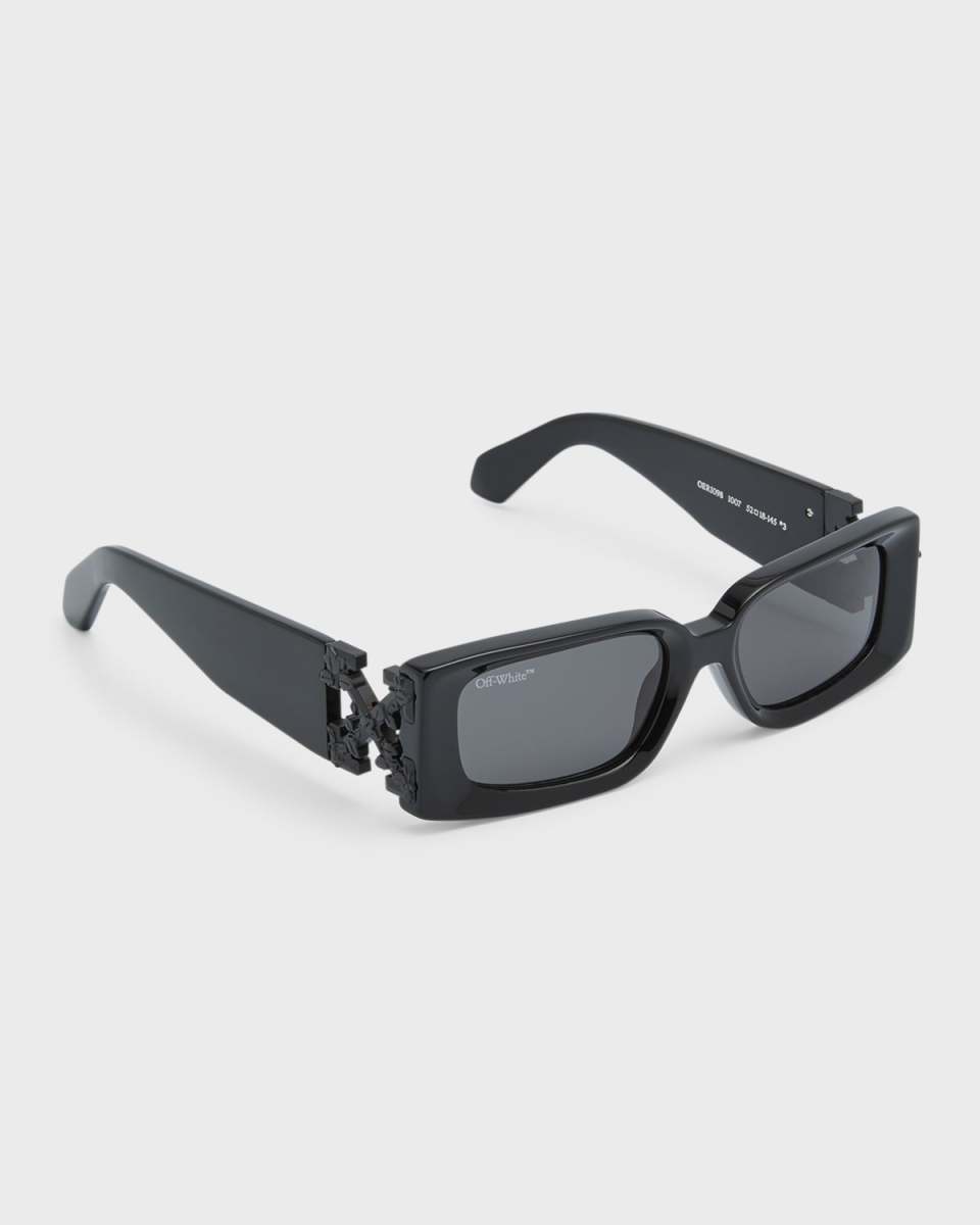 Roma Acetate & Metal Alloy Rectangle Sunglasses