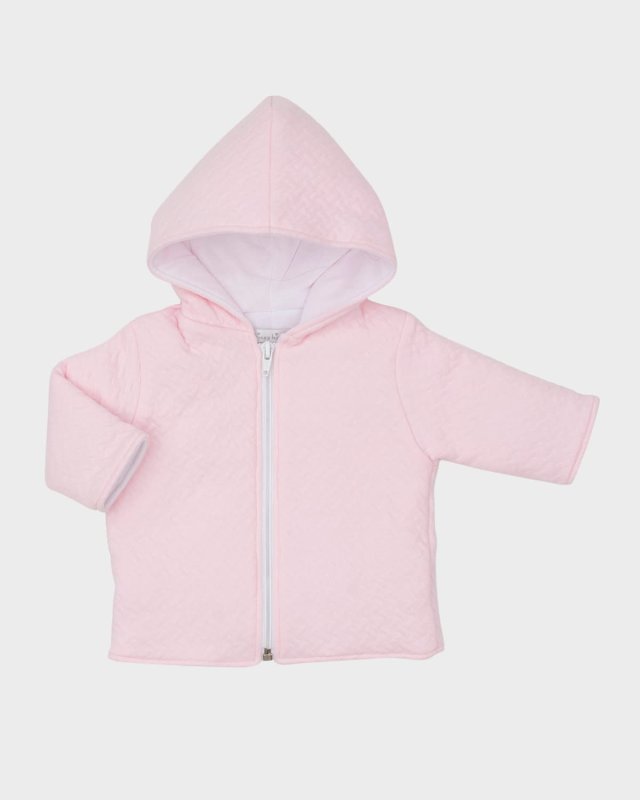 Girl's Classic Jacquard Padded Jacket with Hood, Size 3