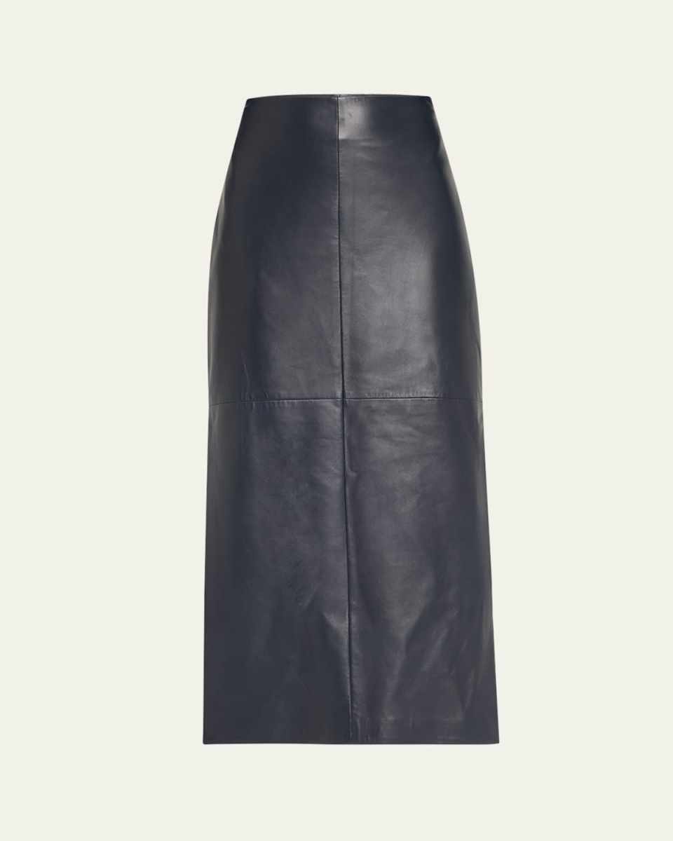 Leather Midi Skirt