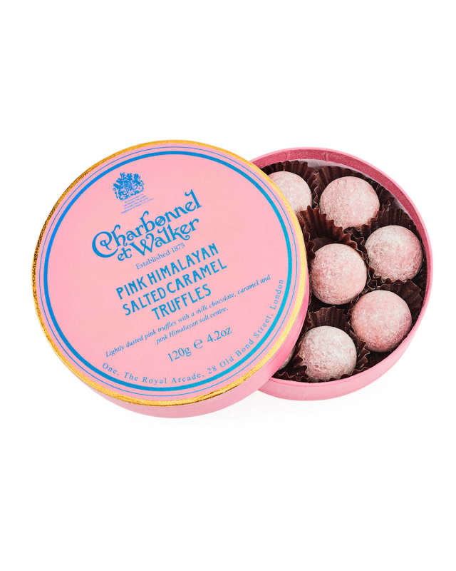 Pink Himalayan Salted Caramel Truffles