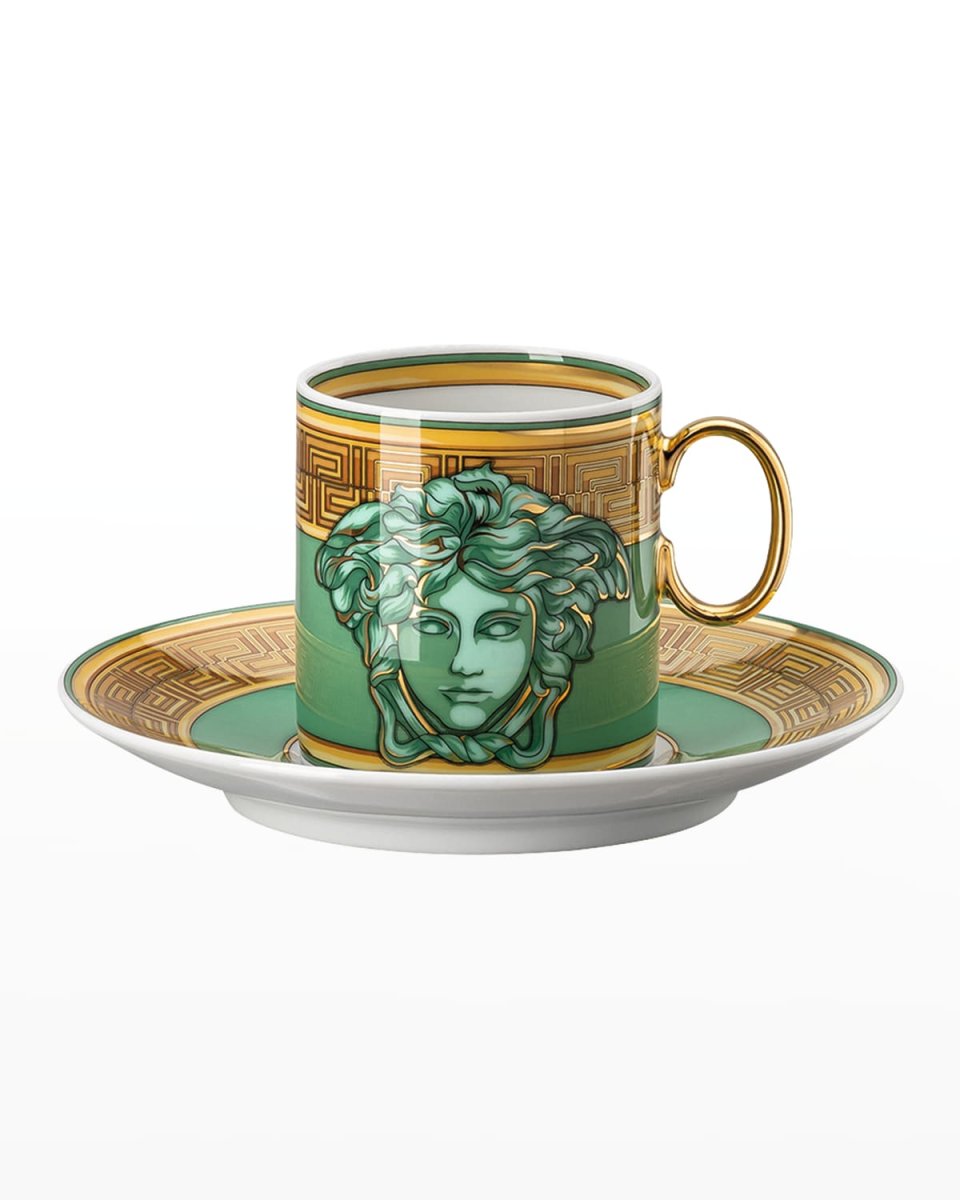 Medusa Amplified Green Coin AD Cup and Saucer