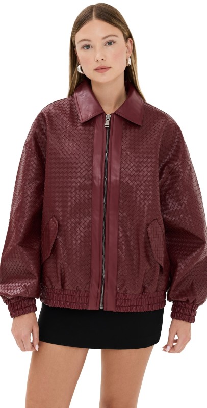 Lioness Kenny Bomber Jacket Burgundy