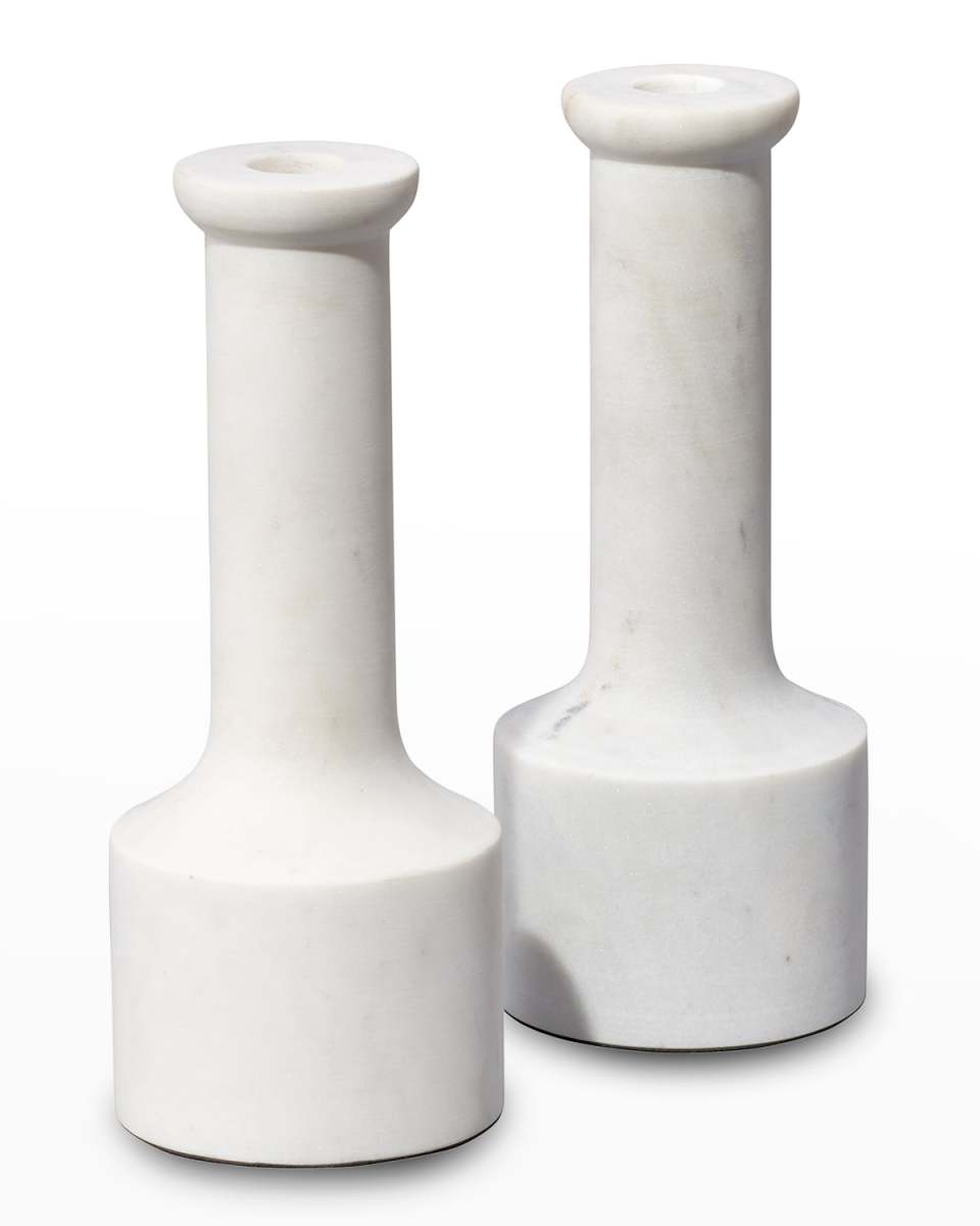 Trumpet Candlesticks, Set of 2
