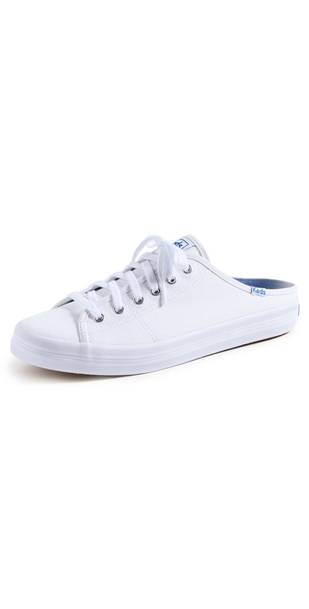 Keds Kickstart Mules White