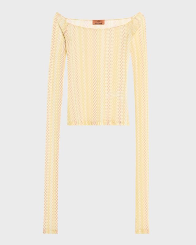 Checkered Off-Shoulder Top
