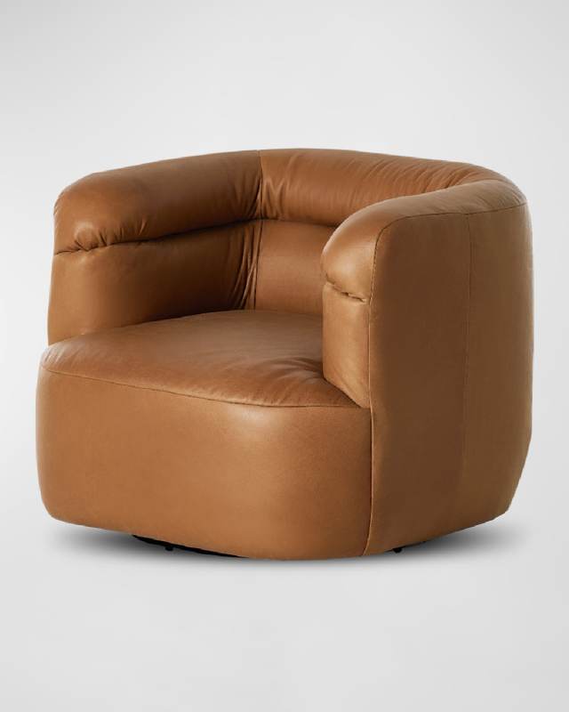Gerrie Leather Swivel Chair
