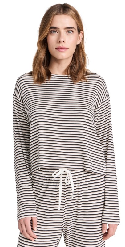 Z Supply Constance Stripe Top Bone
