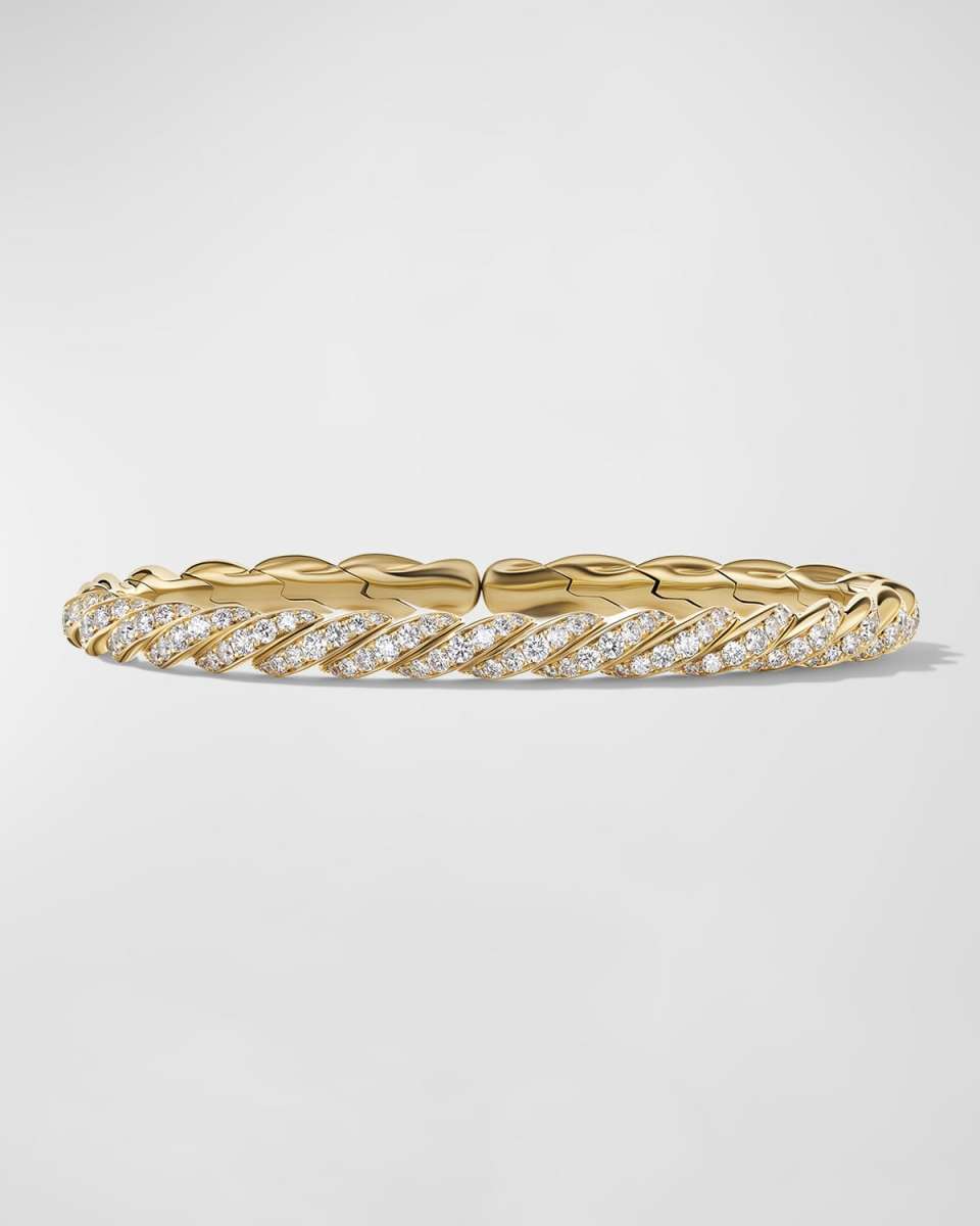 Sculpted Cable Flex Bracelet in 18K Gold, 5