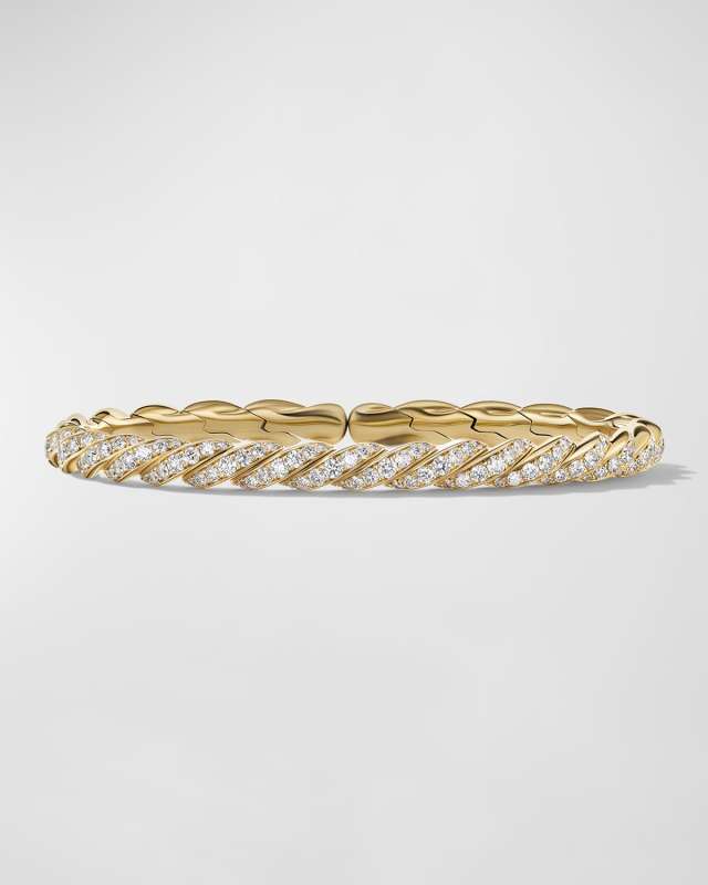 Sculpted Cable Flex Bracelet in 18K Gold, 5