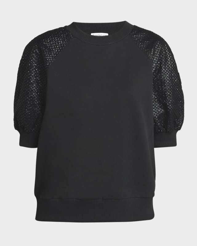 Lace-Up Crewneck T-Shirt