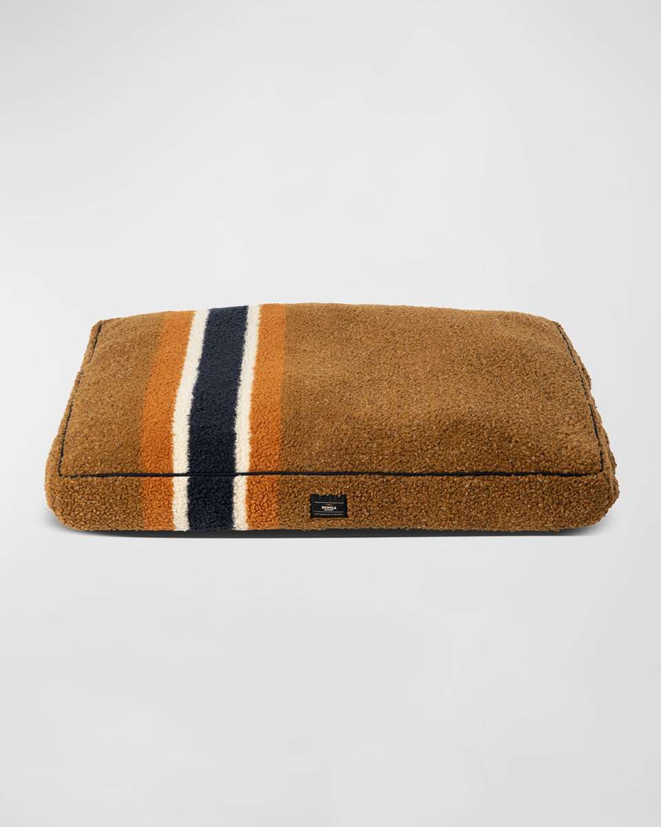 36" Striped Sherpa Pet Napper Pillow B