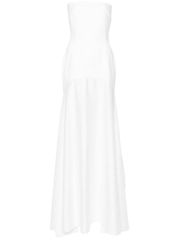 Alessandra draped strapless gown