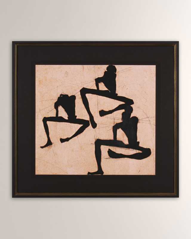 Composition with Three Giclee on Paper, 30" x 28"