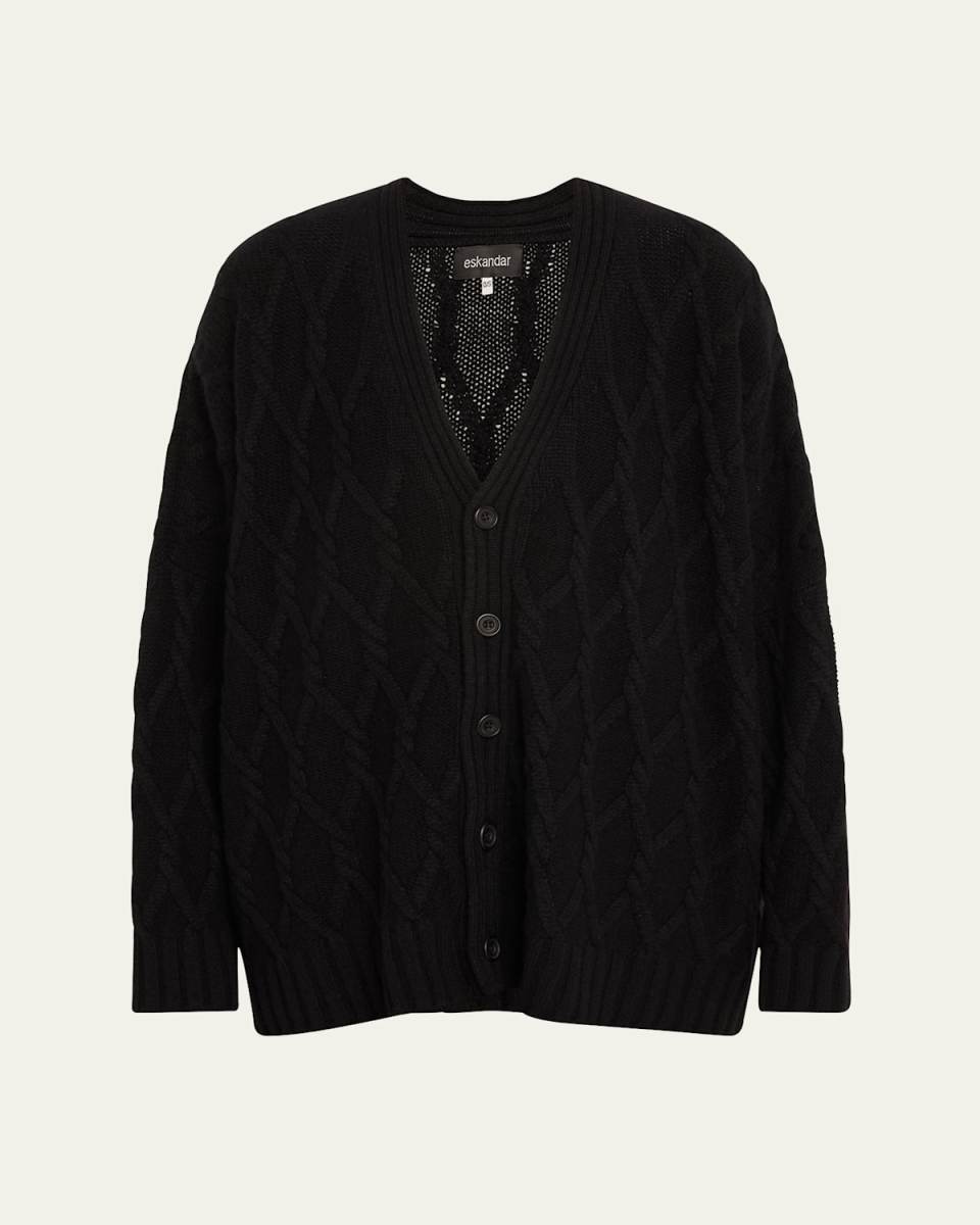 Cashmere Knitted Cardigan (Mid Plus Length)