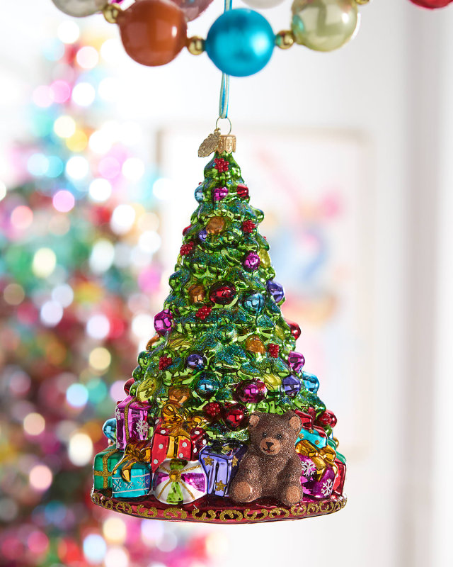 Tree with Teddy Bear Ornament