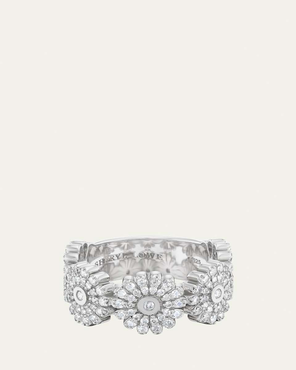 Pave Diamond Daisy Band