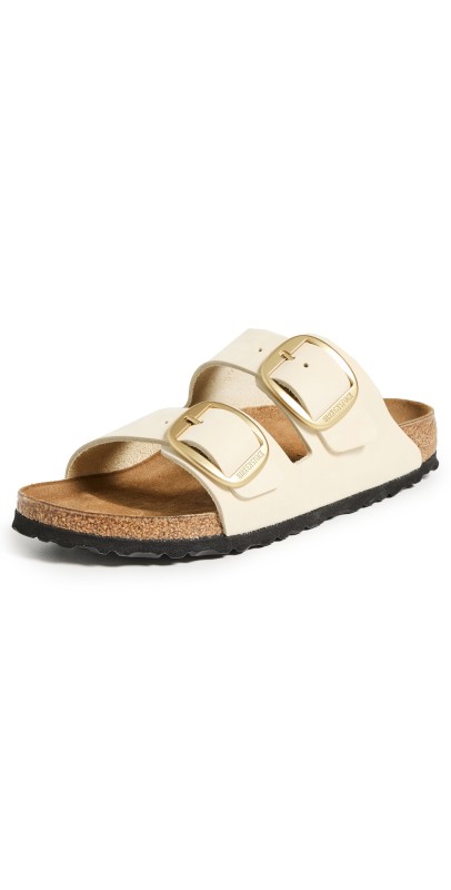 Birkenstock Arizona Big Buckle Sandals Ecru