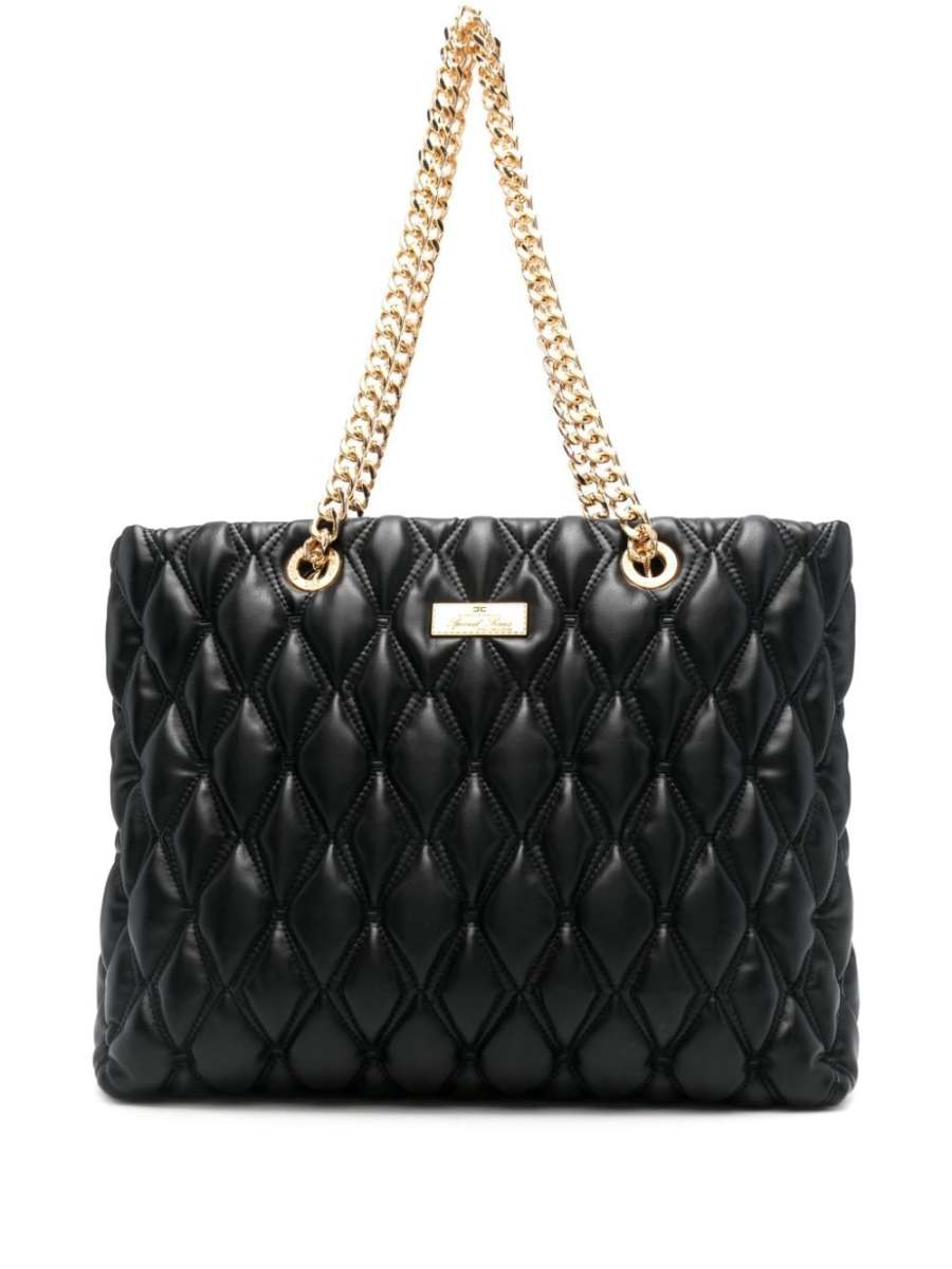 diamond-quilted shoulder bag