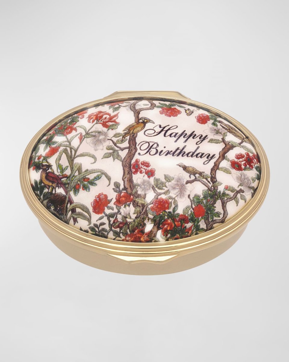 Happy Birthday Enamel Box