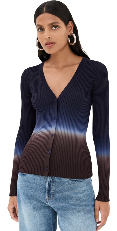 STAUD Cargo Sweater Twilight Dip Dye
