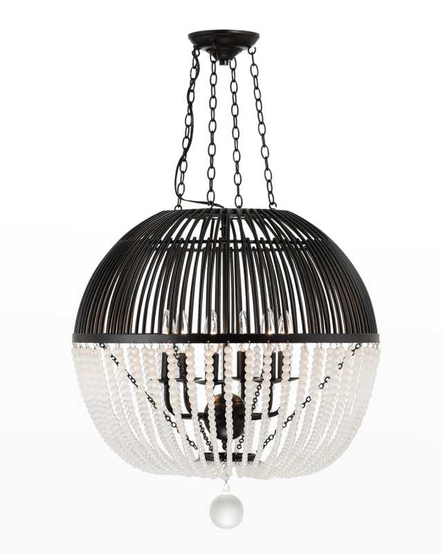 Duval 6-Light Matte Black Chandelier