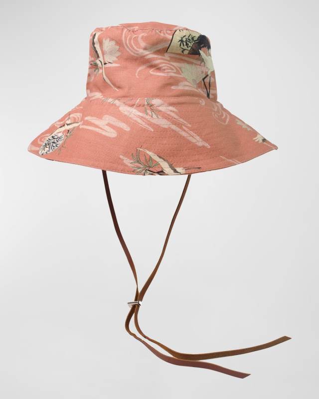 Safari Linen-Blend Bucket Hat