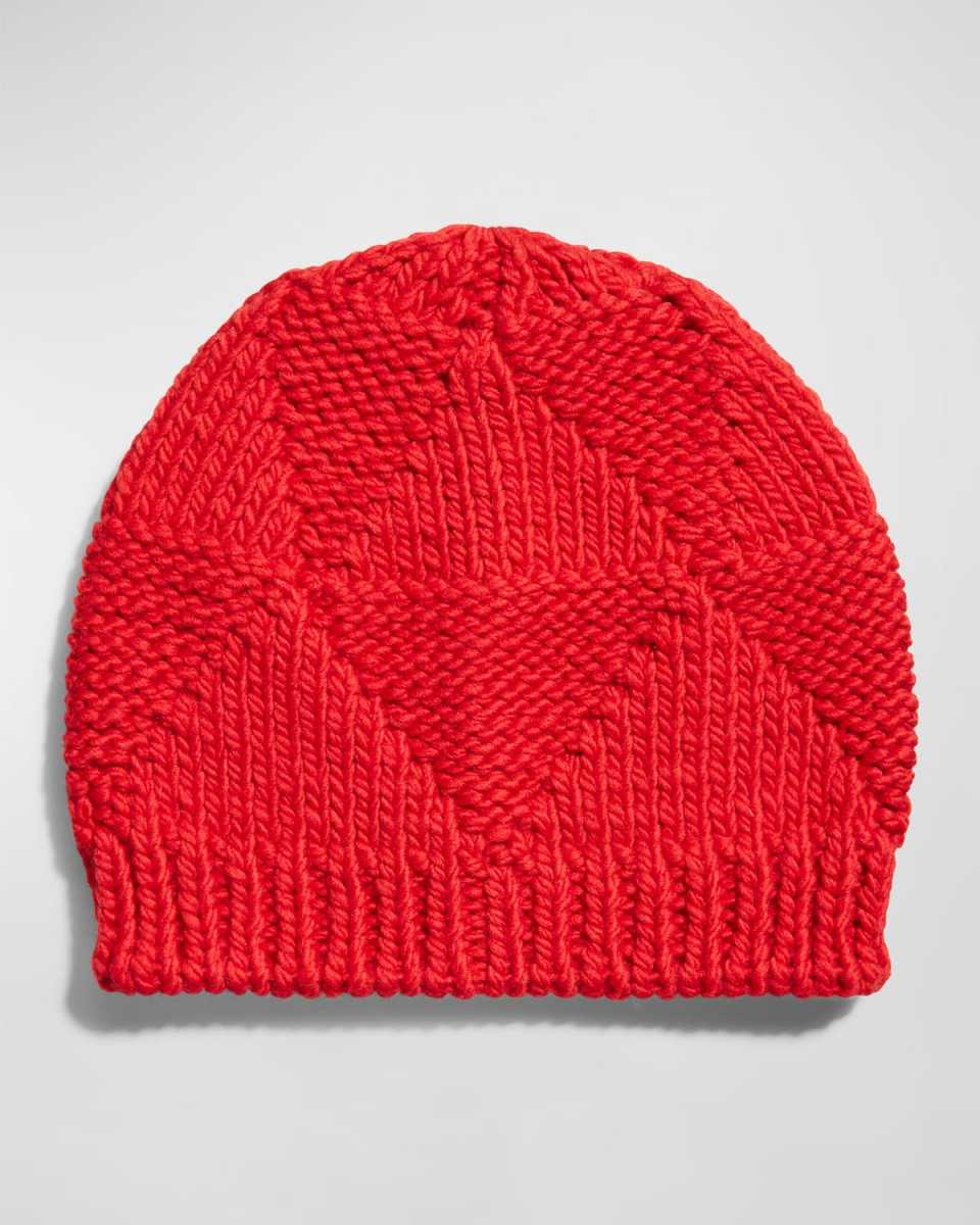 Cable Knit Wool Beanie