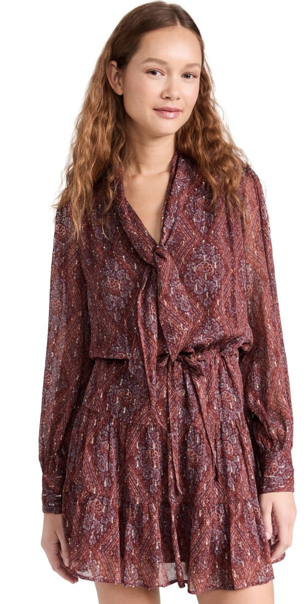 PAIGE Cleobelle Dress Iced Slate Multi