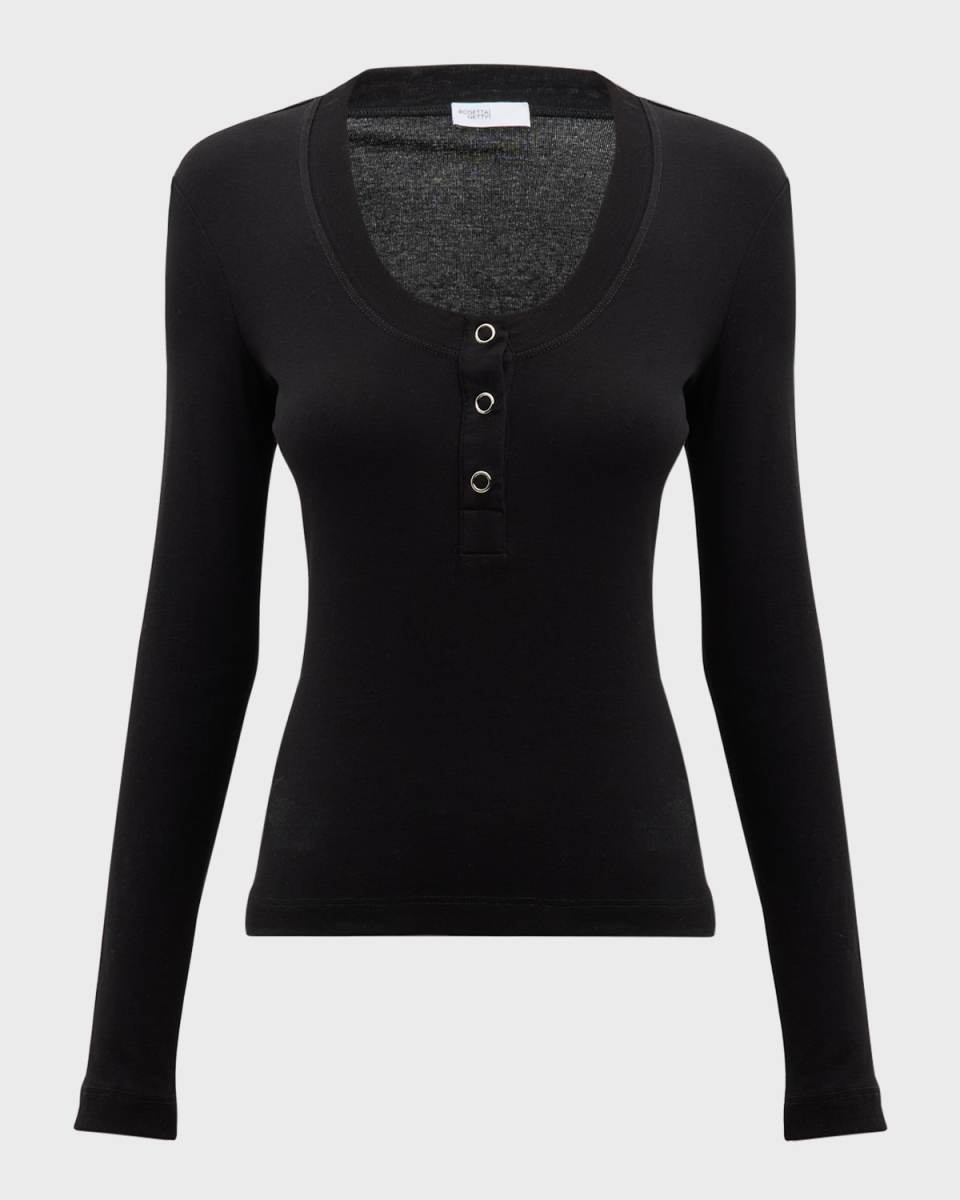 Organic Cotton Henley Top