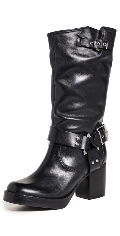Schutz Kiara Block Boots Black