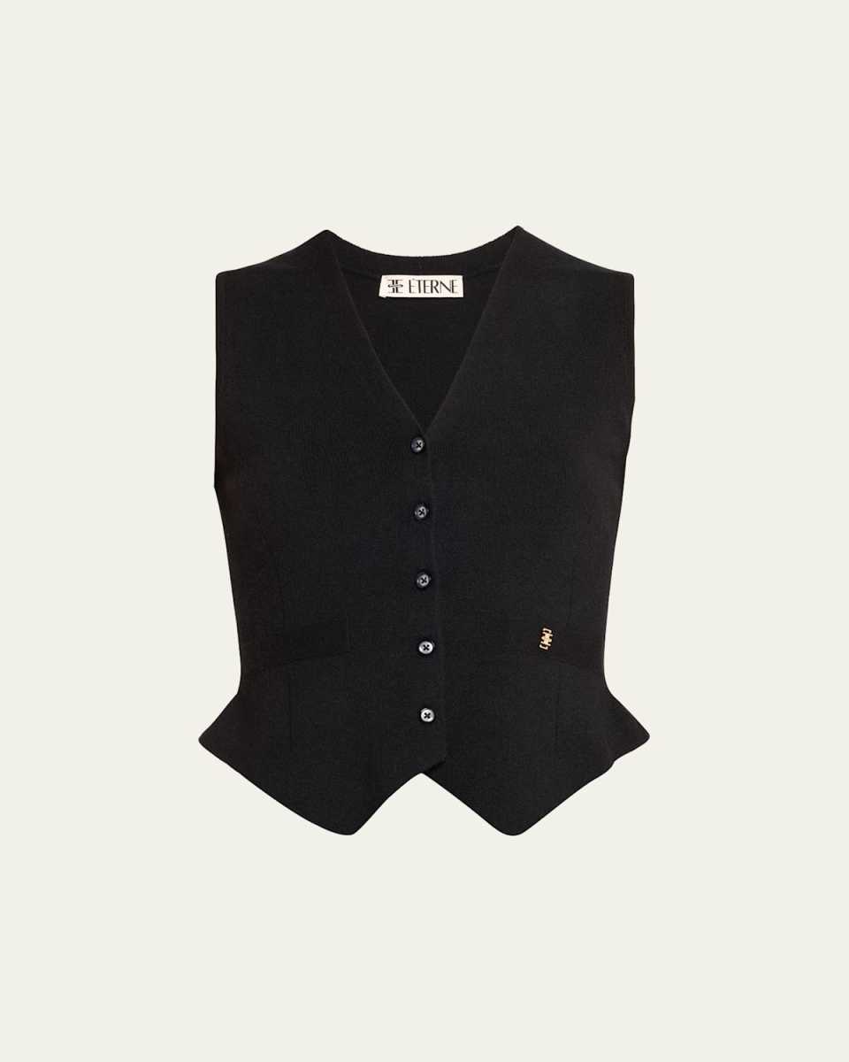 Paige Cashmere Slim Crop Vest