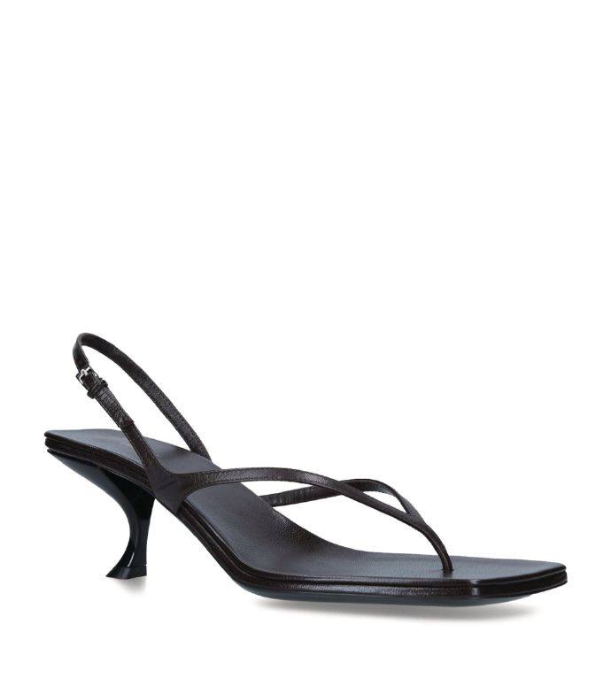 The Row Leather Constance Slingback Sandals
