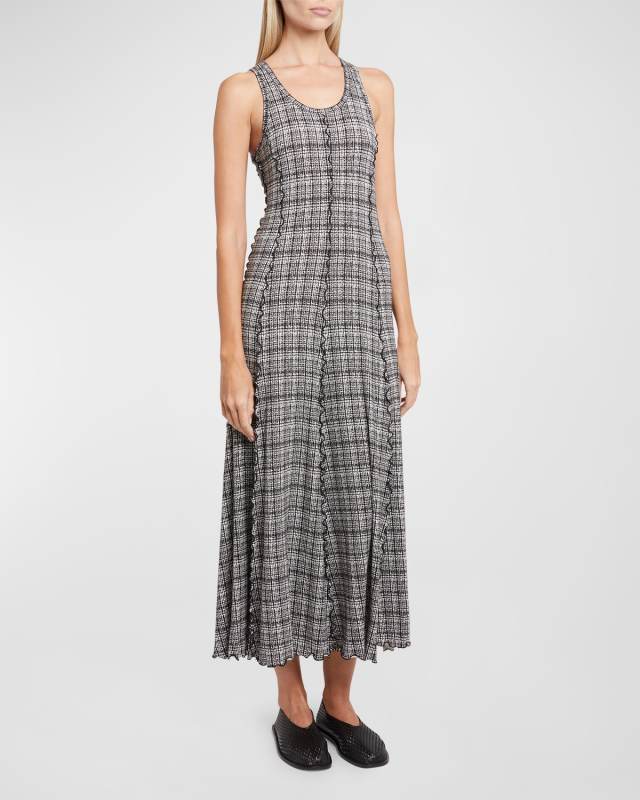 Matilda A-Line Painted Jersey Midi Dress