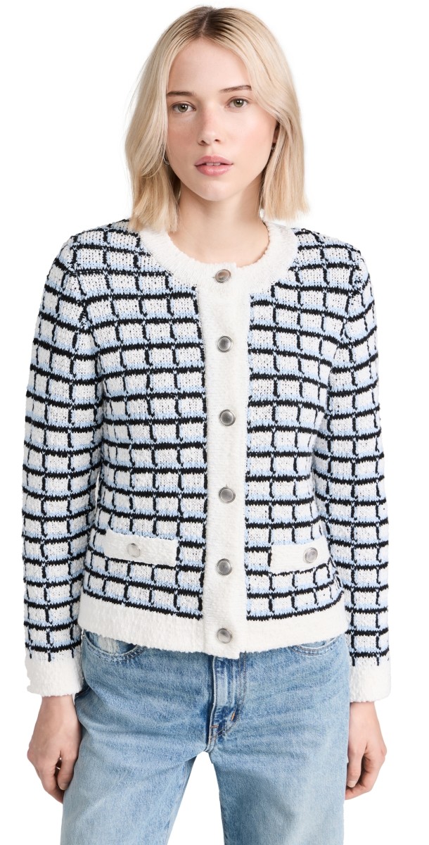 Veronica Beard Lavigne Jacket Ivory Multi