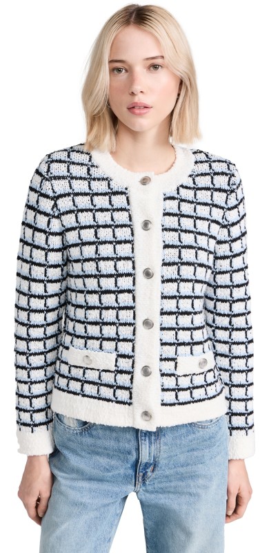 Veronica Beard Lavigne Jacket Ivory Multi