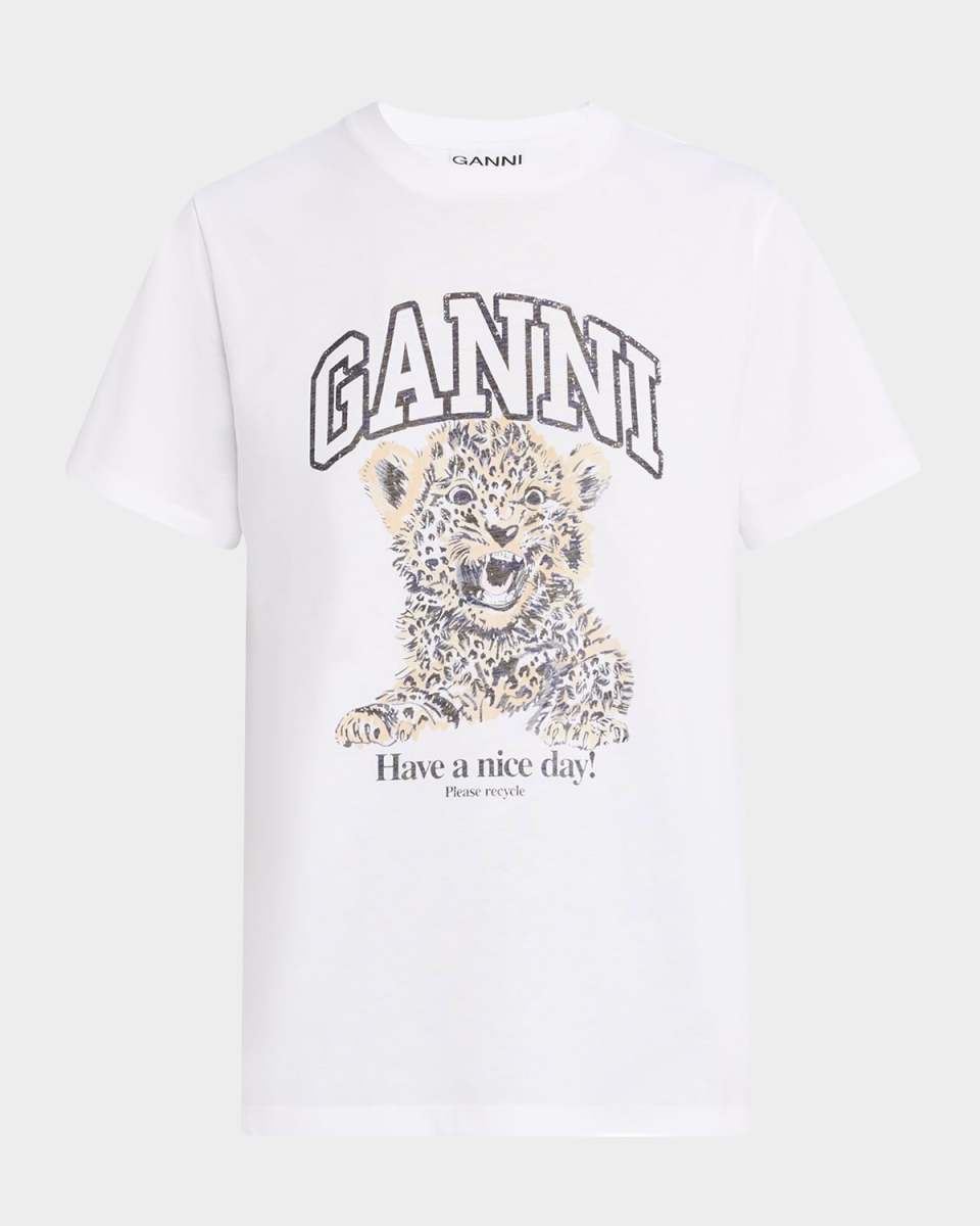 Relaxed Leopard Logo T-Shirt