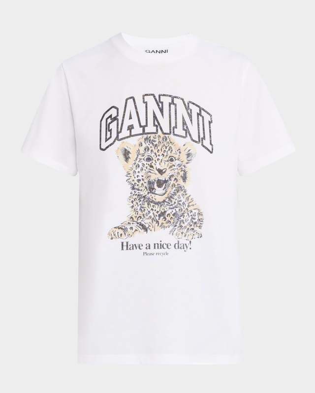 Relaxed Leopard Logo T-Shirt