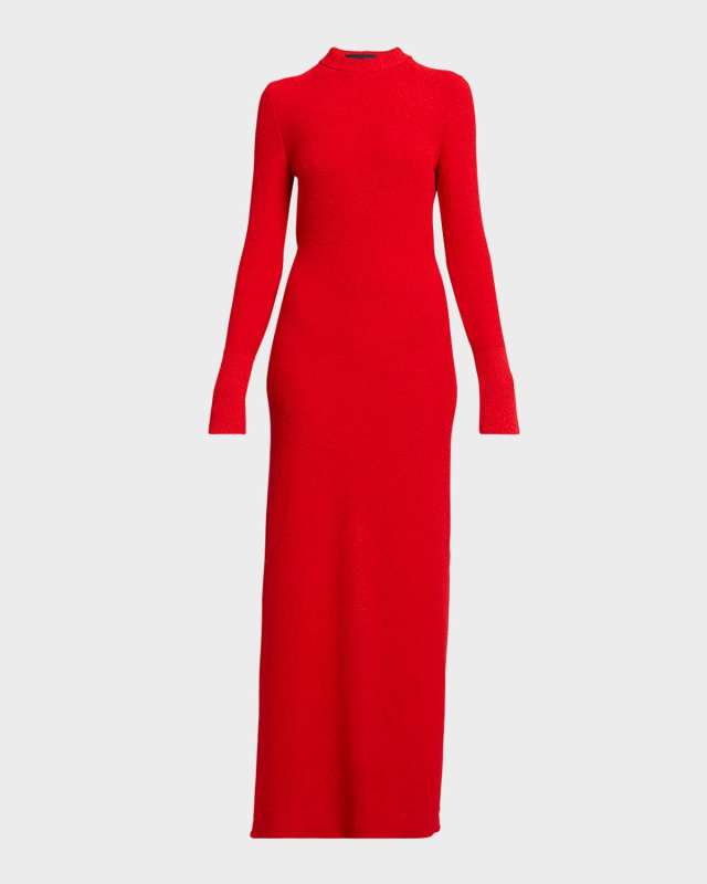 Lara Boucle Cut-Out Back Maxi Dress