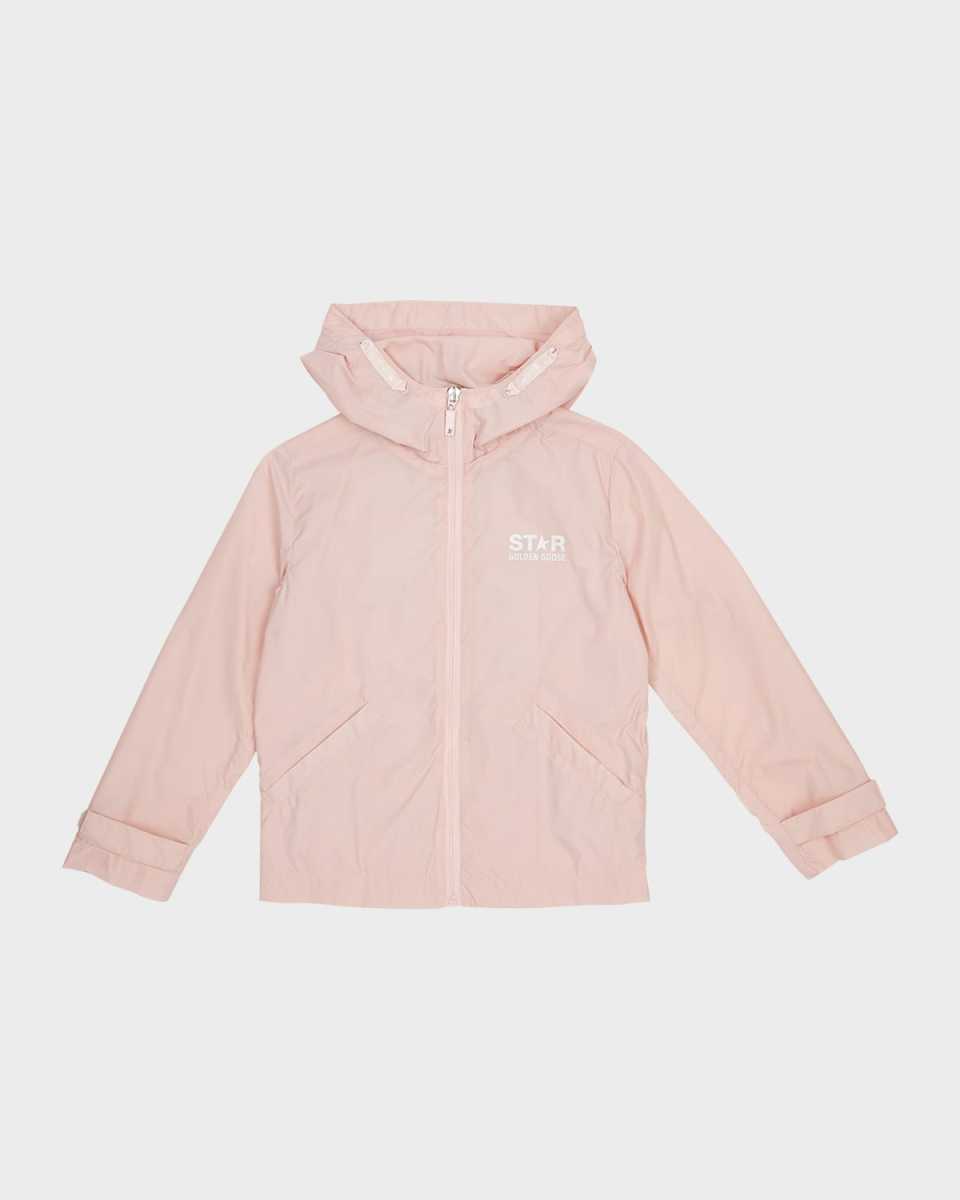 Girl's Star Logo-Print Windbreaker, Size
