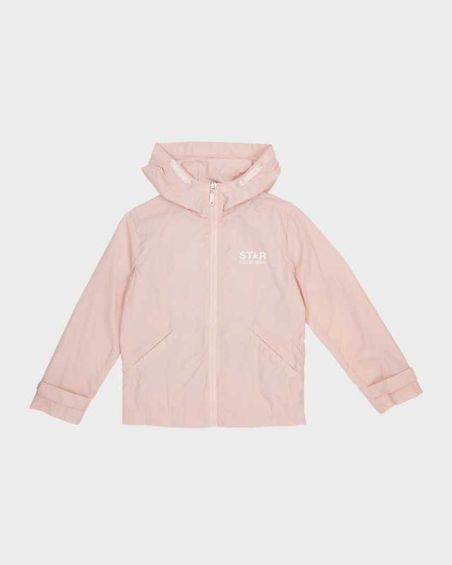 Girl's Star Logo-Print Windbreaker, Size