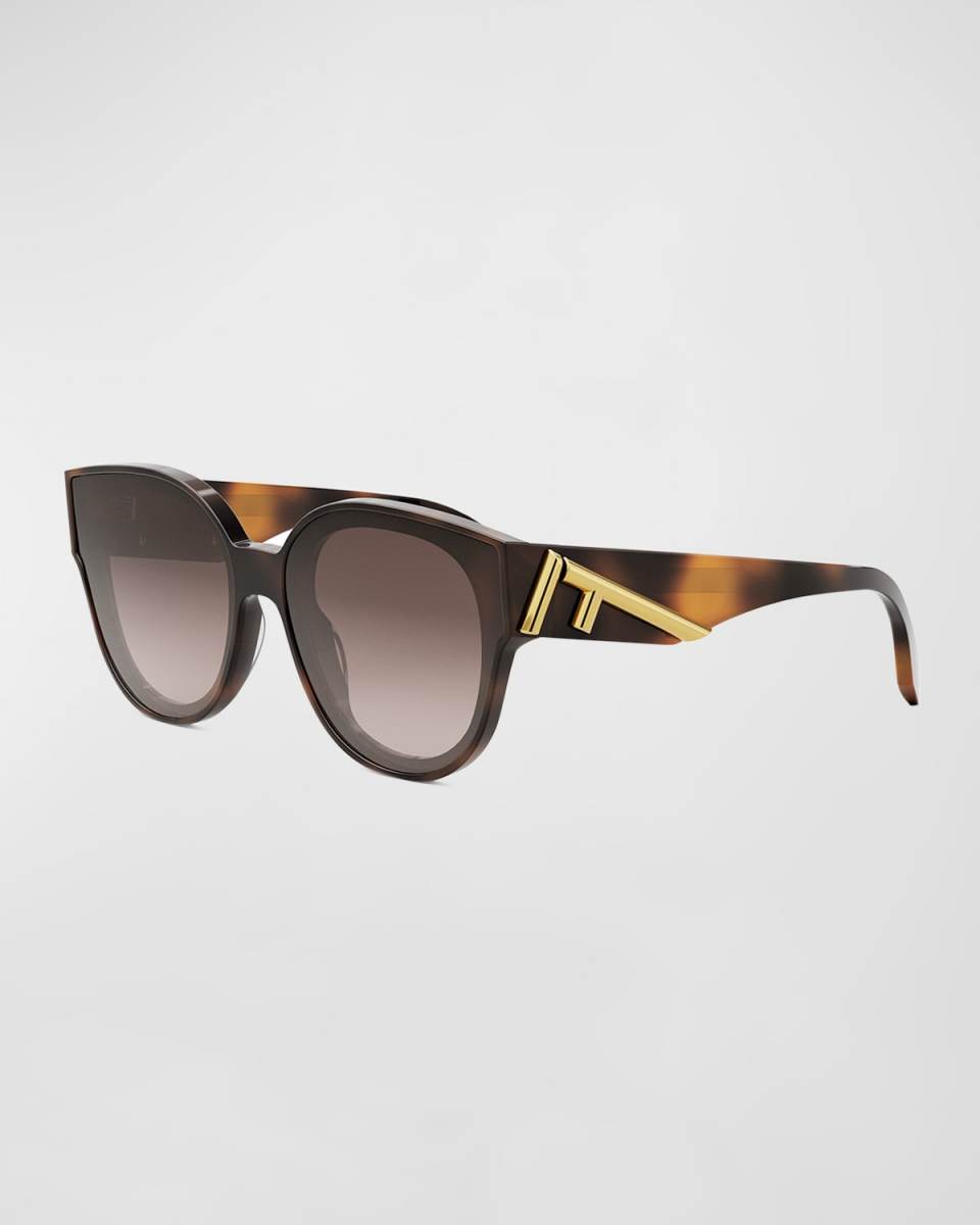 Fendi First Acetate Round Sunglasses