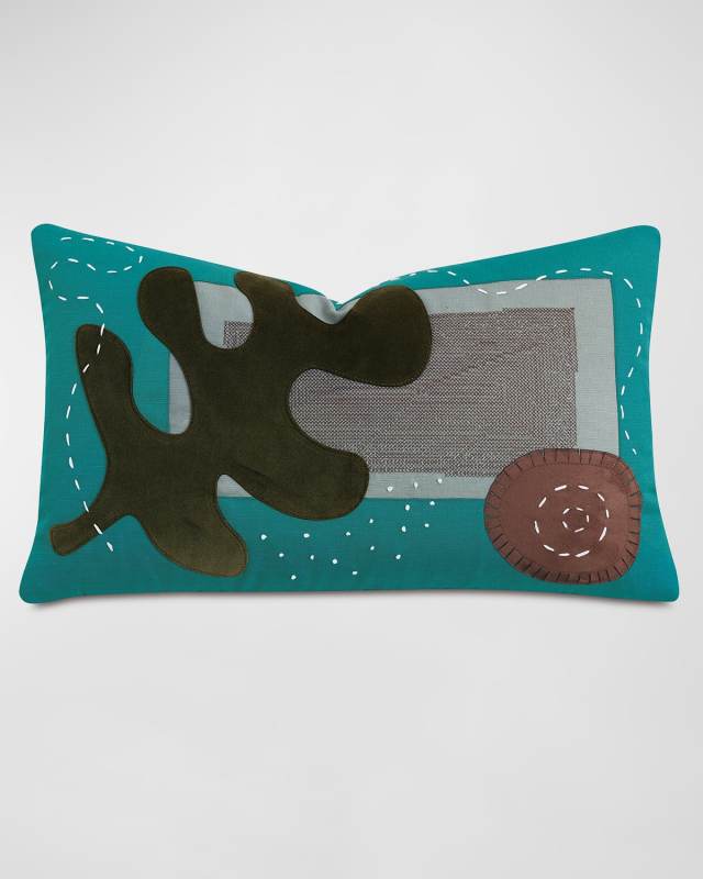 Henri Handcrafted Decorative Pillow, 13" x 22"