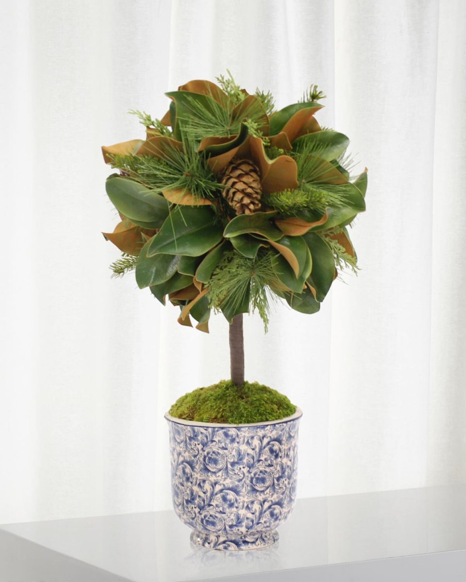 Mix Magnolia in Brass Container