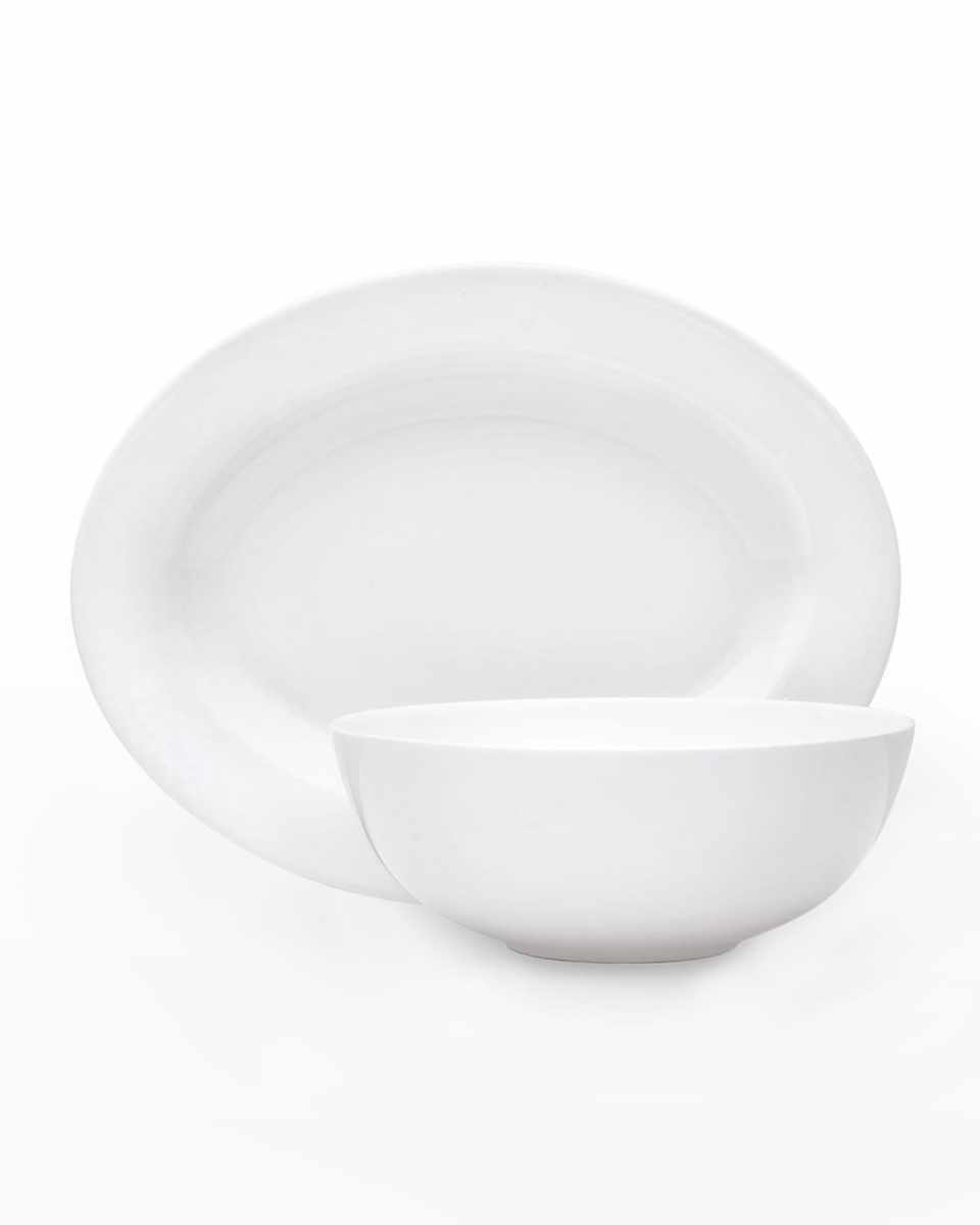 Delray Oval Platter & Vegetable Bowl Serving Set