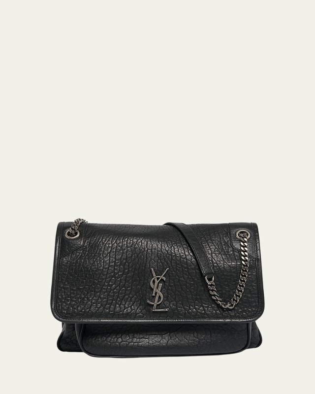 Niki Large YSL Shoulder Bag in Lambskin Leather