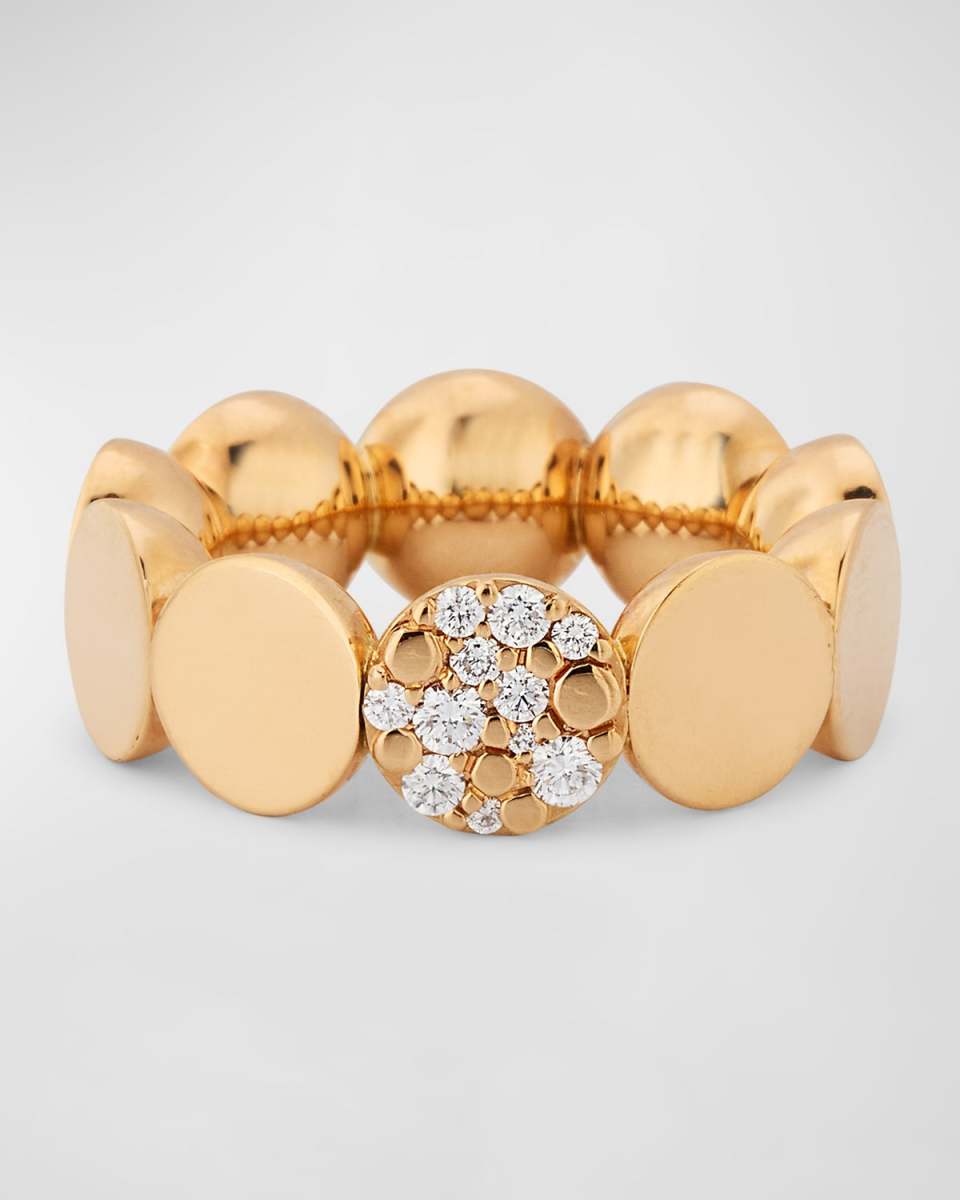 Luce 18K Red Gold Diamond Ring