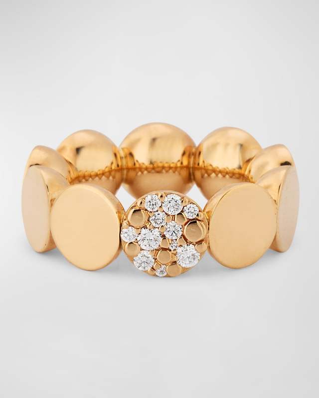 Luce 18K Red Gold Diamond Ring