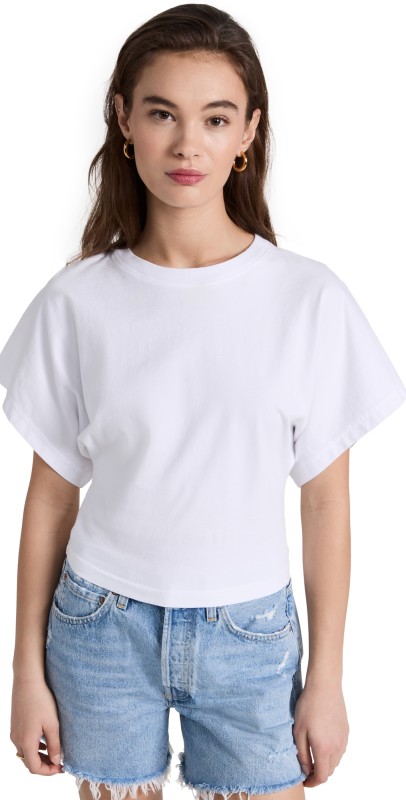 AGOLDE Britt Tee White