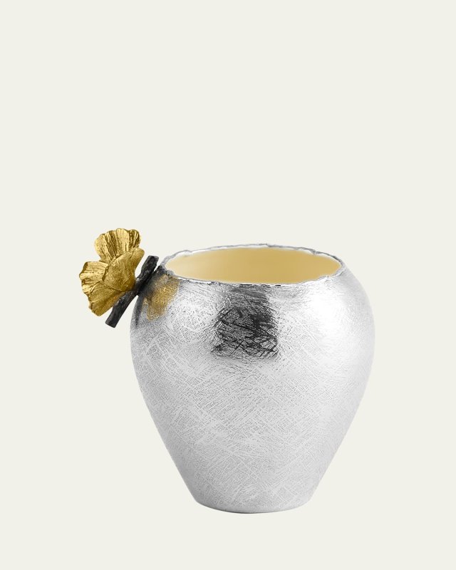 Butterfly Ginkgo Bud Vase