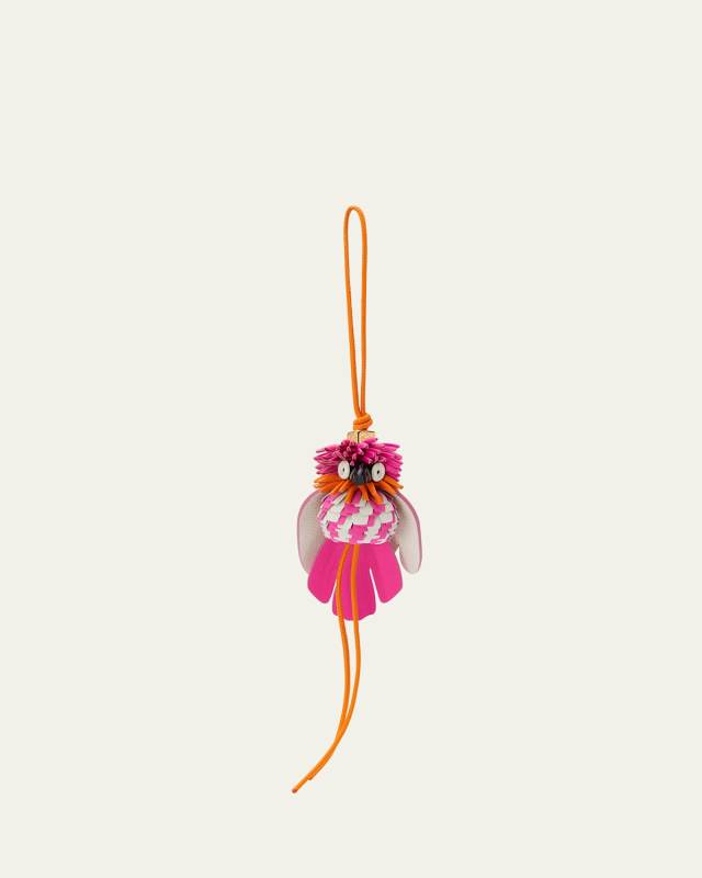 x Paula's Ibiza Exotic Bird Charm in Leather
